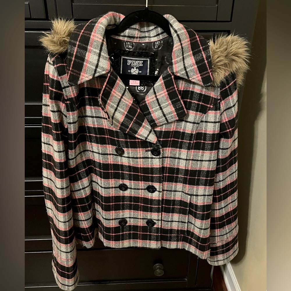 Victoria Secret hooded peacoat